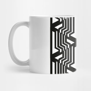 Geometric black and white pattern nordic Mug